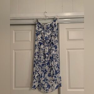 Free People Blue Floral Maxi Skirt